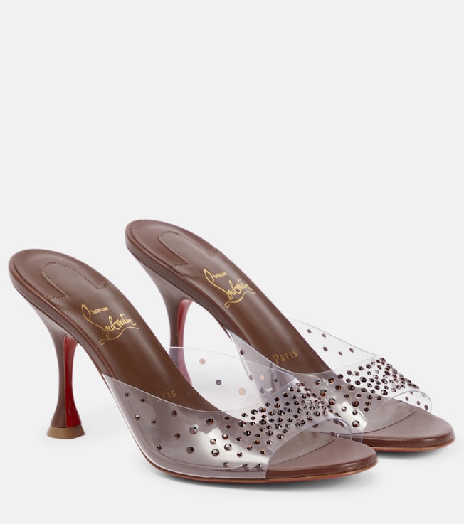 Nudes Degramule embellished mules | Christian Louboutin