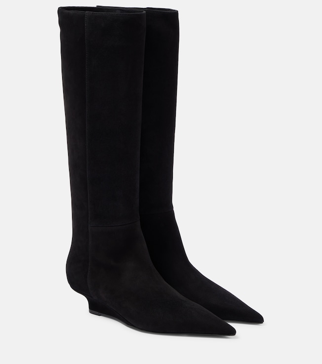 Sharp 40 suede knee-high boots | Toteme