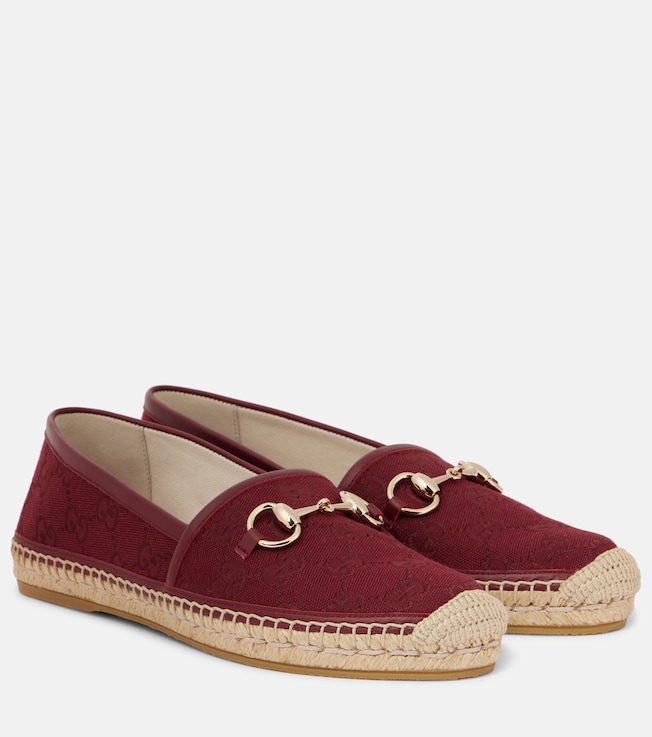 Horsebit GG Canvas espadrilles | Gucci