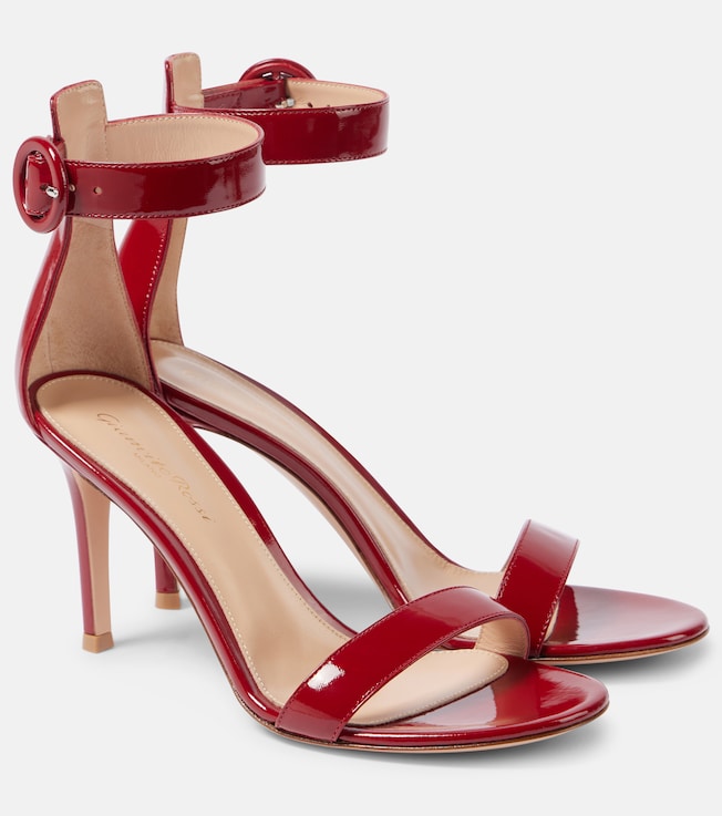 Portofino 85 patent leather sandals | Gianvito Rossi