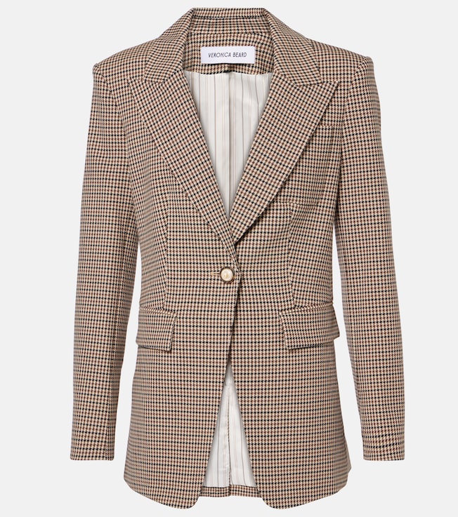 Livvy houndstooth blazer | Veronica Beard