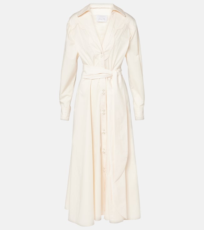Vela De Cruz cotton-blend poplin wrap dress | Johanna Ortiz