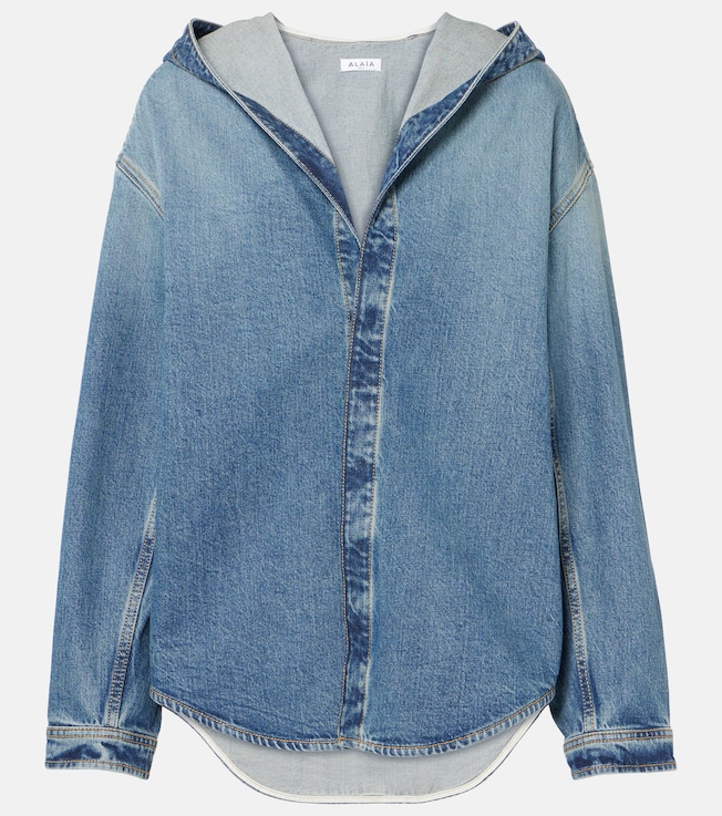 Hooded denim shirt | Alaïa