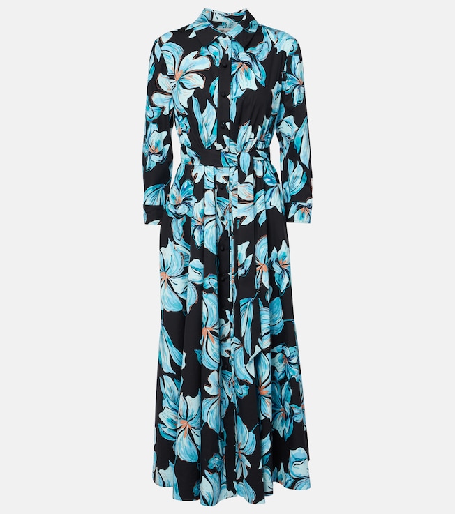 Blaine floral cotton maxi dress | Diane von Furstenberg