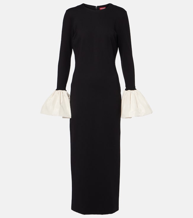 Hawthorne taffeta-trimmed maxi dress | Staud