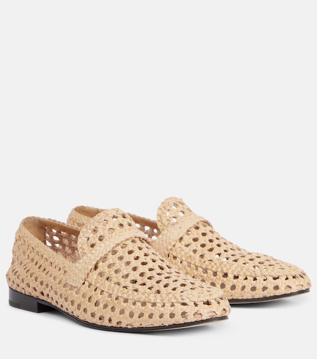Leon woven leather loafers | Loro Piana
