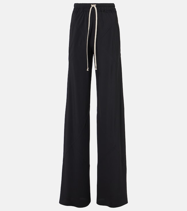 Dietrich Drawstring crêpe cady straight pants | Rick Owens