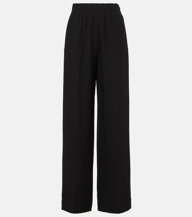 Maud high-rise silk cady wide-leg pants | Fforme