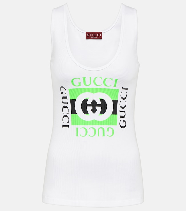 Logo cotton tank top | Gucci