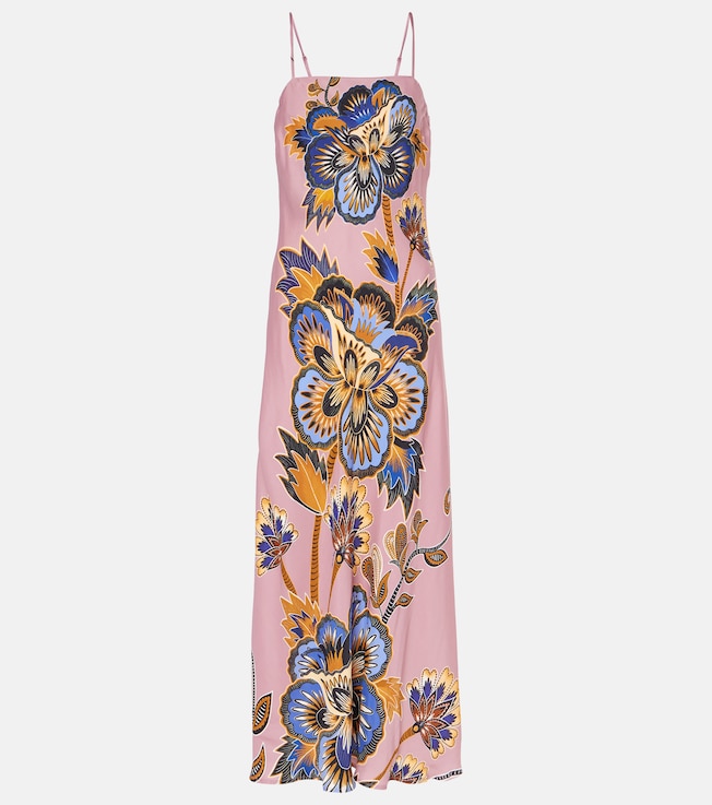 Floral satin slip dress | Farm Rio