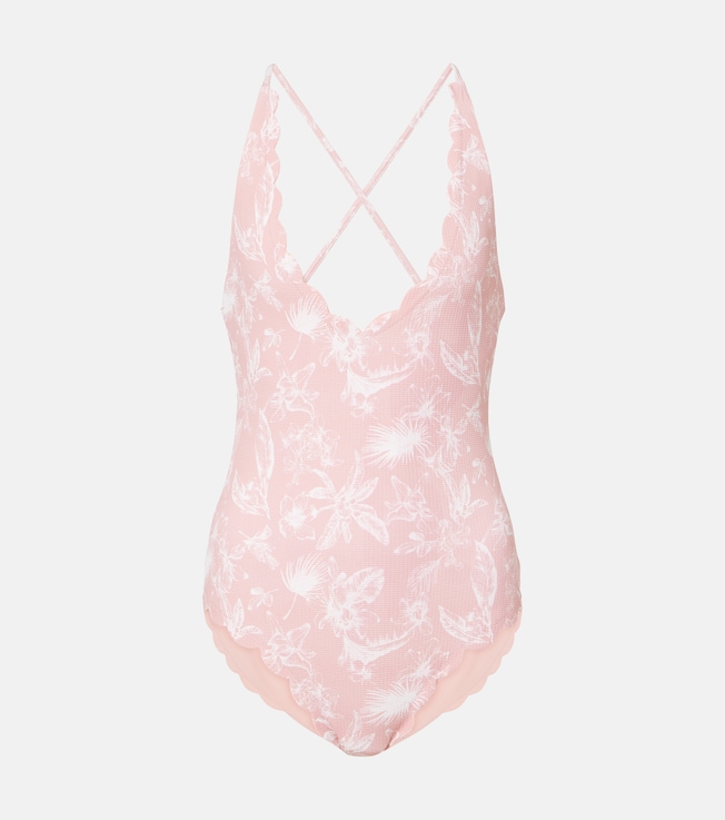 North Maillot floral scalloped swimsuit | Marysia