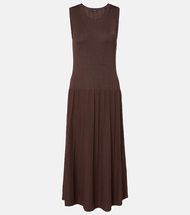 Pleated midi dress | Joseph