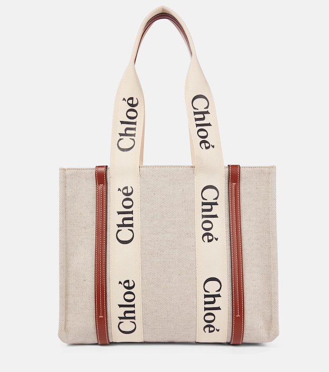 Woody Medium canvas tote | Chloé