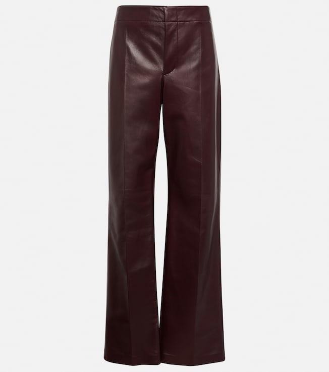 Leather wide-leg pants | Bottega Veneta