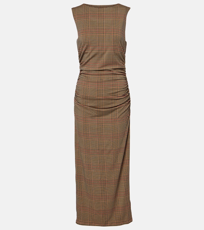 Charissa checked midi dress | Veronica Beard