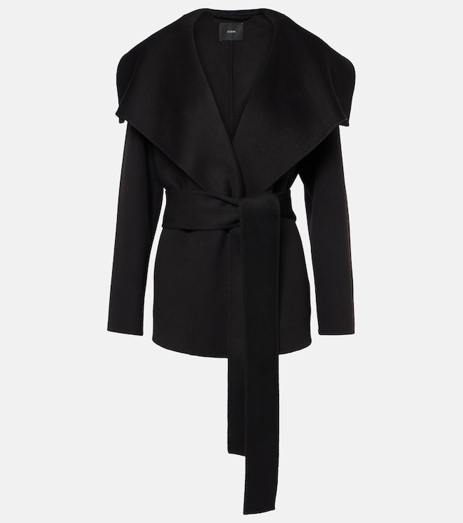 Adrienne wool and cashmere wrap coat | Joseph