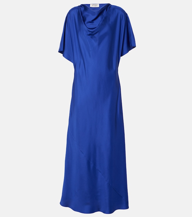 Draped silk maxi dress | Róhe
