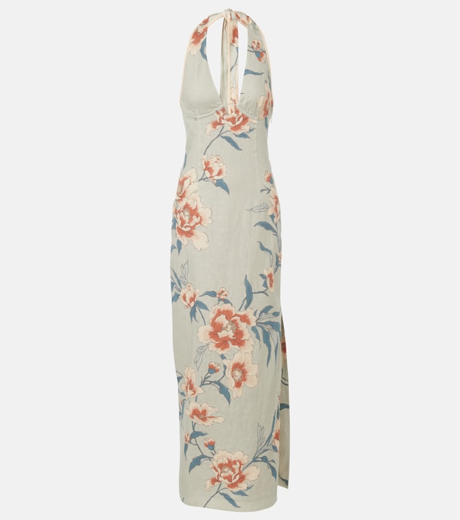 Floral linen maxi dress | SIR