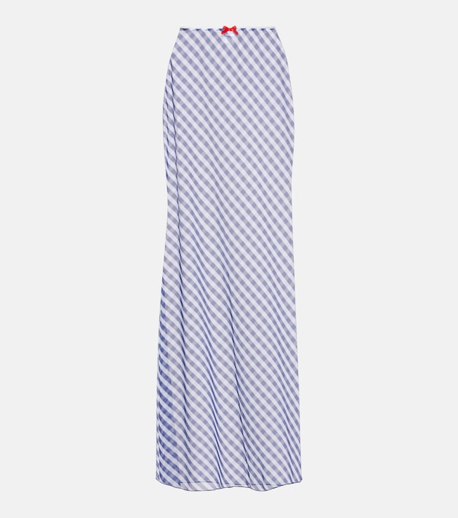 Solay striped sheer maxi skirt | Bananhot