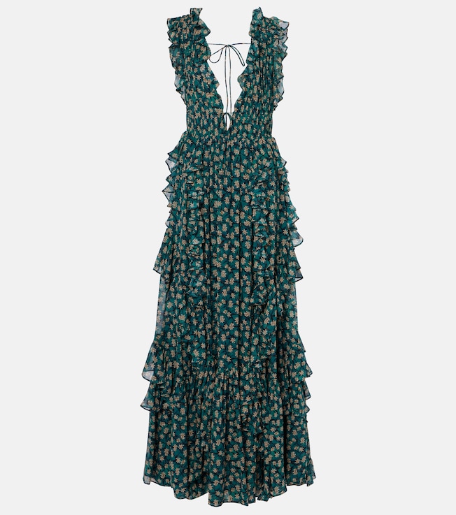 Florella floral silk georgette gown | Ulla Johnson