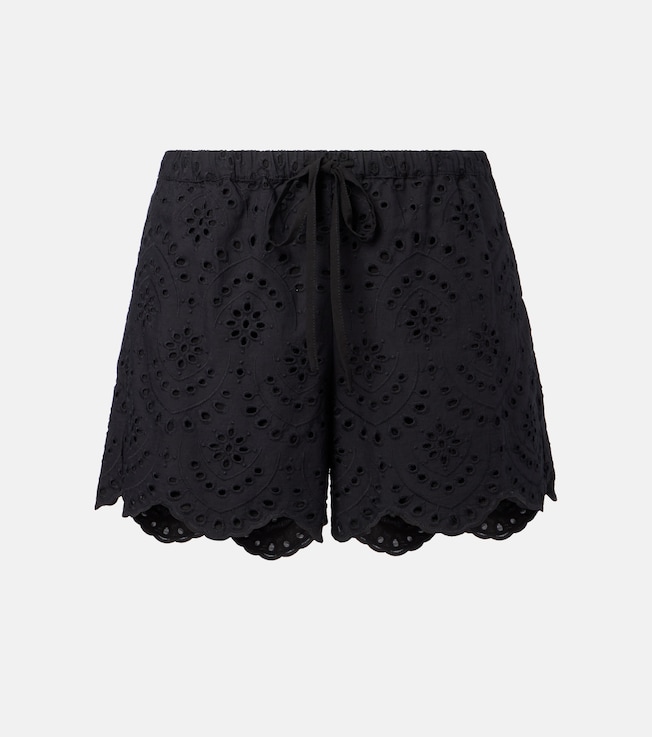 Cruse broderie anglaise cotton shorts | Poupette St Barth