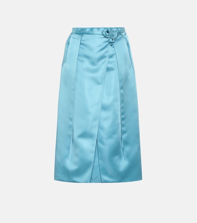Satin midi skirt | Prada