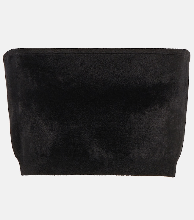 Velvet bandeau top | Alaïa