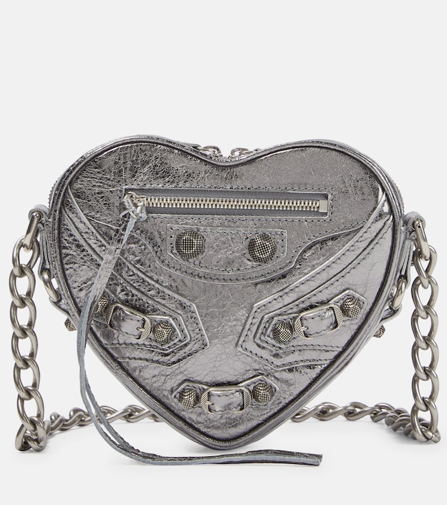 Le Cagole Heart Mini leather crossbody bag | Balenciaga