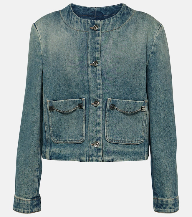 Chain-detail denim jacket | Givenchy