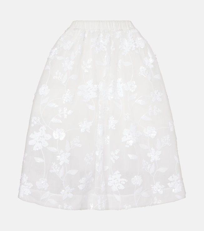 Sequined tulle midi skirt | Simone Rocha