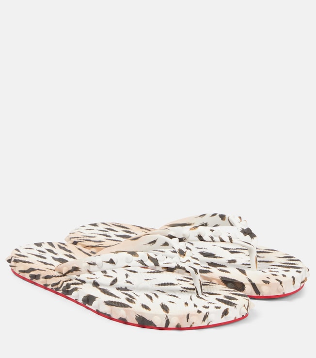 Super Loubi printed thong sandals  | Christian Louboutin