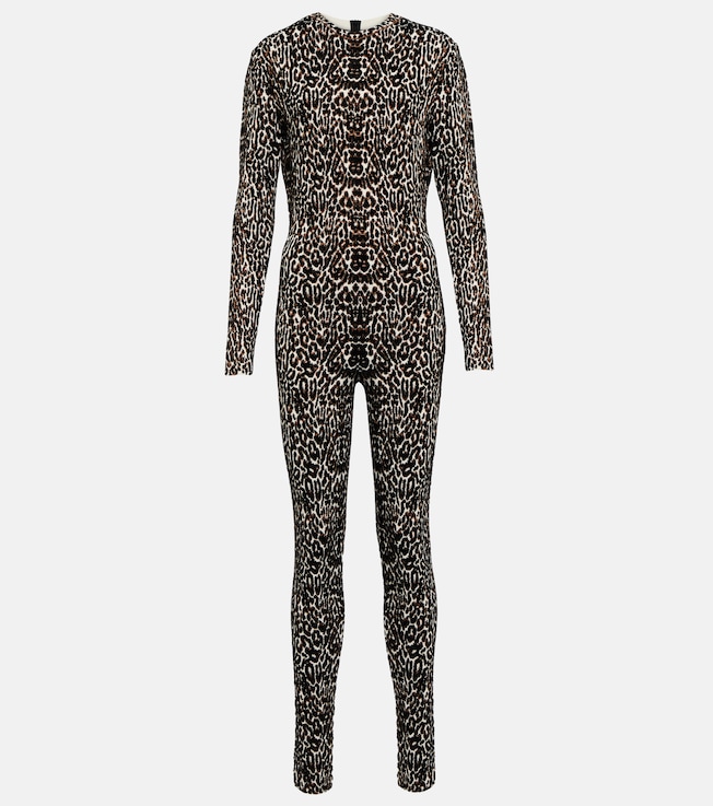 Leopard jacquard jumpsuit | Alaïa