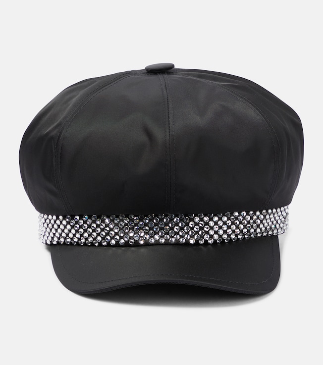 Embellished baker boy cap | Prada