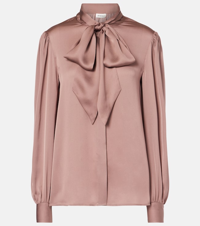 Silk charmeuse blouse | Saint Laurent