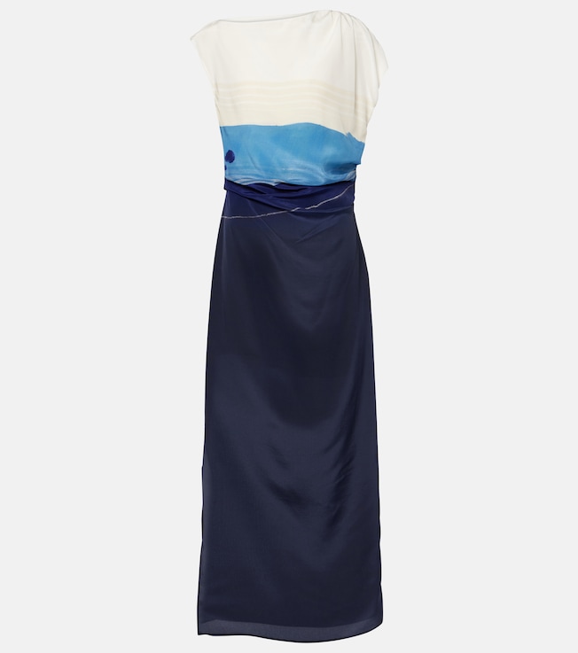 Mariner printed silk maxi dress | SIR