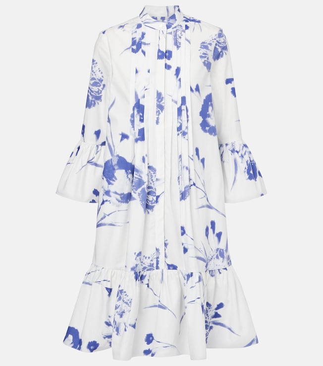 Floral cotton minidress | Erdem