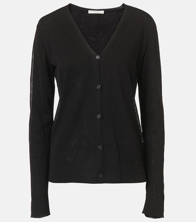 Jheel linen and cotton-blend cardigan | The Row