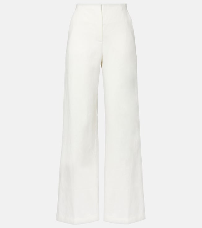 High-rise linen wide-leg pants | Faithfull