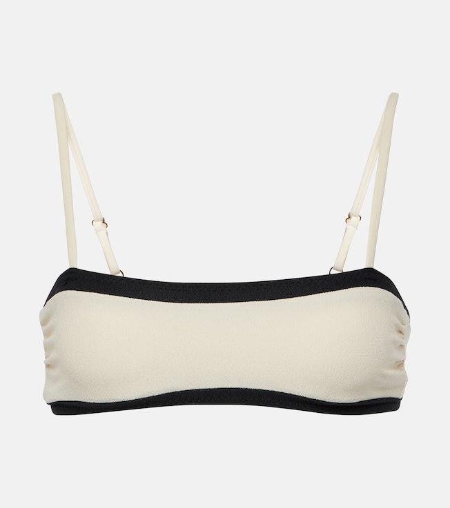 Colorblocked bandeau bikini top | Same
