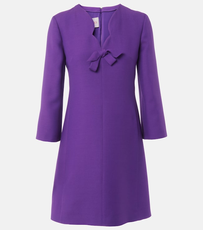 Crepe Couture scalloped minidress | Valentino