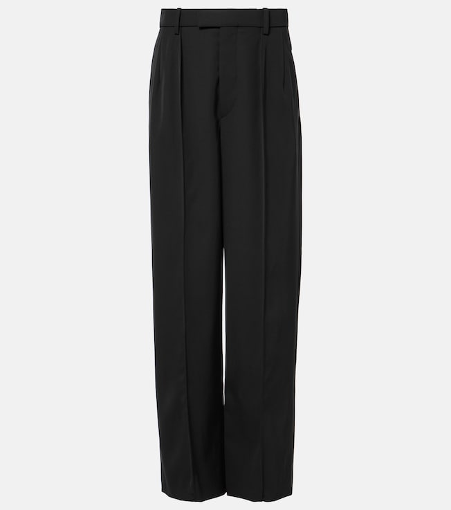 x RHW Web wool wide-leg pants | Wardrobe.NYC