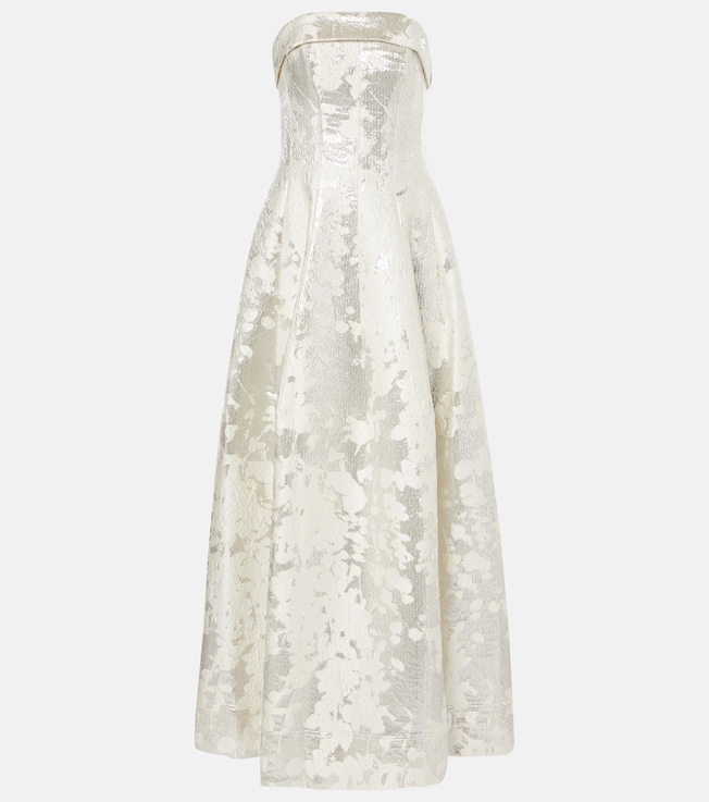 Octavia lamé jacquard corset gown | Simkhai