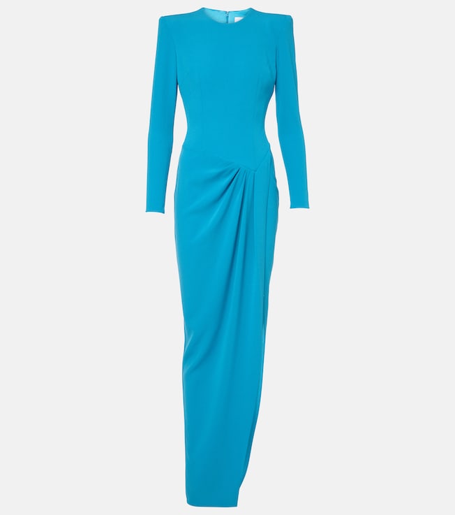 Draped asymmetric crêpe gown | Alex Perry