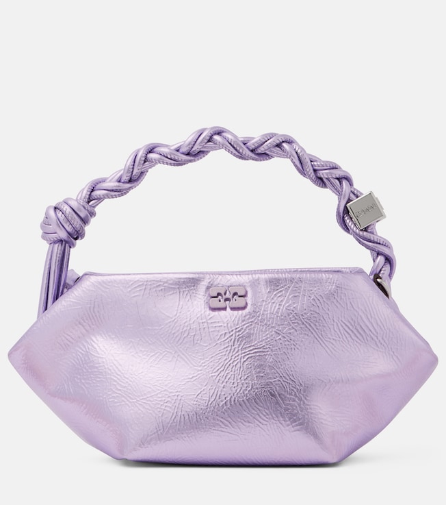 Bou Mini metallic leather shoulder bag | Ganni