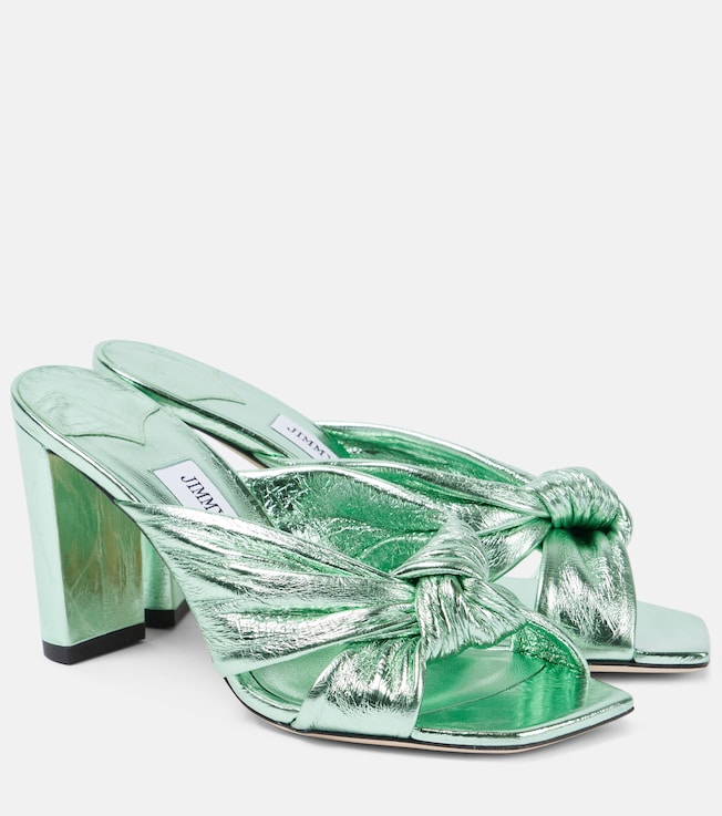 Avenue 85 metallic leather sandals | Jimmy Choo