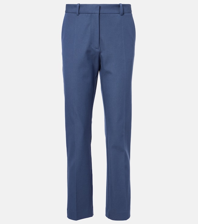 Coleman cropped gabardine slim pants | Joseph