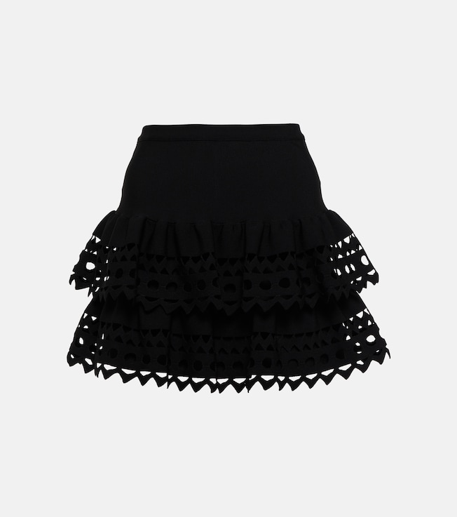 Vienne tiered miniskirt | Alaïa