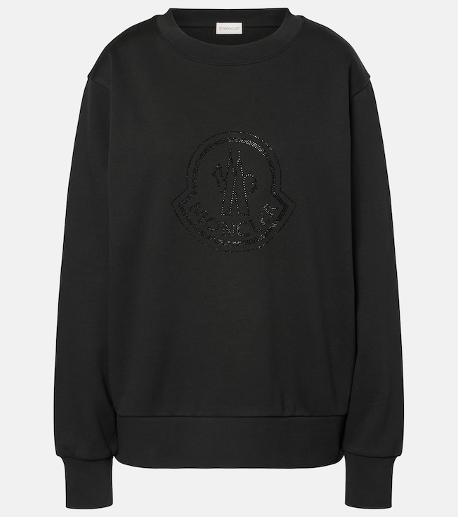 Logo cotton-blend fleece sweatshirt | Moncler
