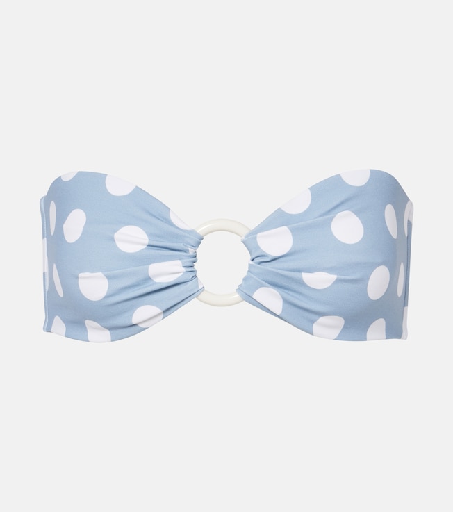 Coronada polka-dot bandeau bikini top | Marysia