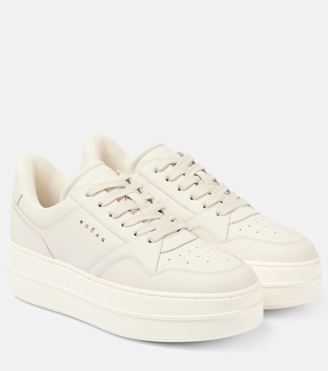 Skyscraper leather sneakers | Hogan